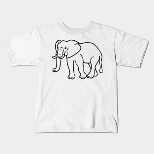 Stick figure elephant Kids T-Shirt